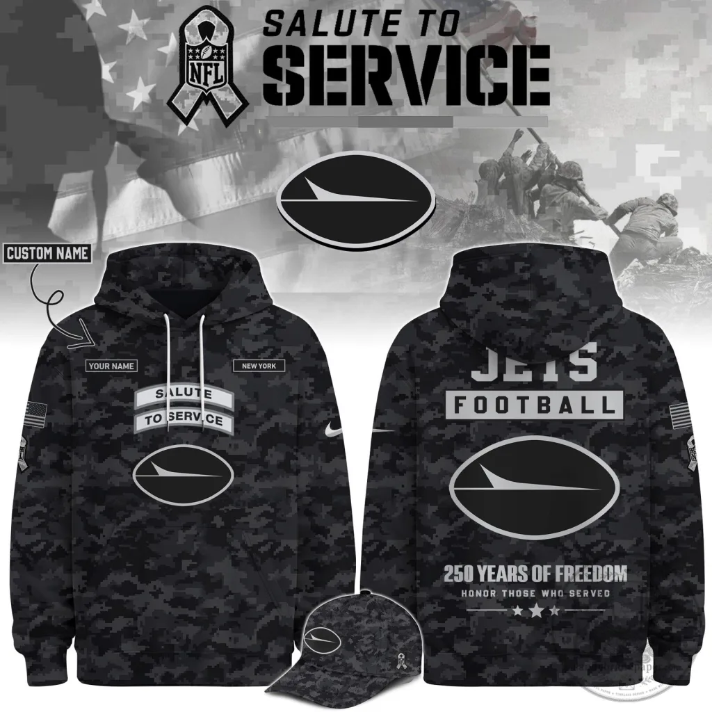 New York Jets Salute To Service Football Hoodie 16 New York Jets Salute To Service Football Hoodie