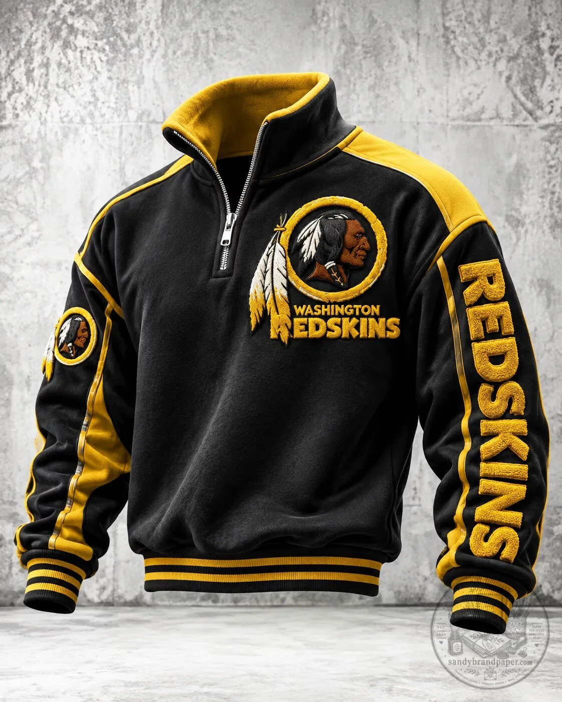 Washington Redskins Quarter-Zip Pullover Sweatshirt 1 Washington Redskins Quarter-Zip Pullover Sweatshirt