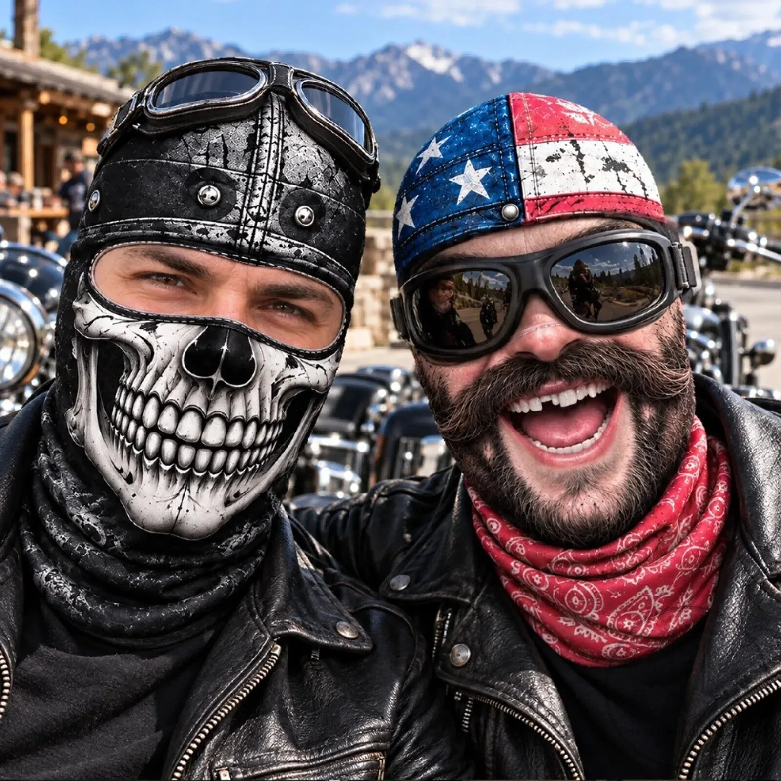 Skull Face Mask Balaclava Biker Headwear