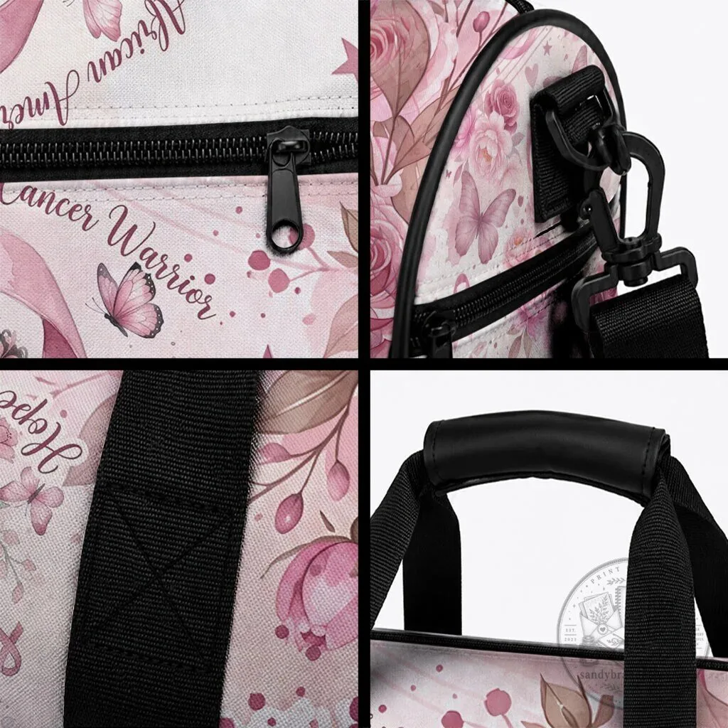 African American Breast Cancer Warrior Pink Ribbon Floral Hope Duffle Bag 6 African American Breast Cancer Warrior Pink Ribbon Floral Hope Duffle Bag