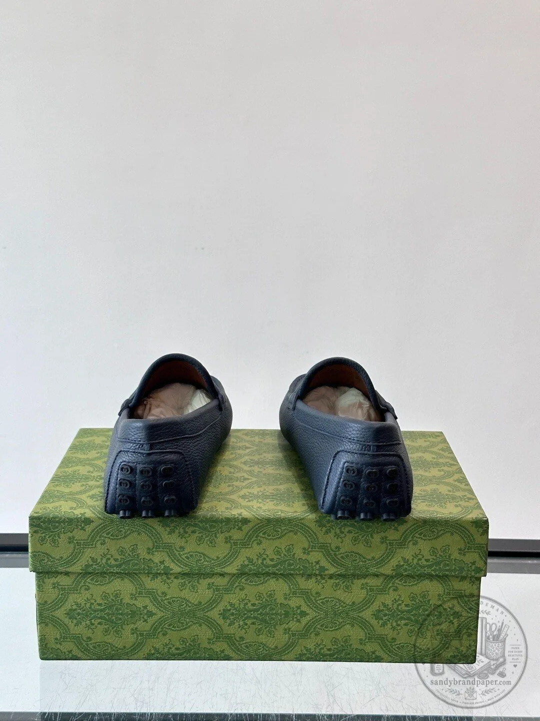 Gucci Interlocking G Leather Loafers Men's Slip-On Shoes 9 Gucci Interlocking G Leather Loafers Men