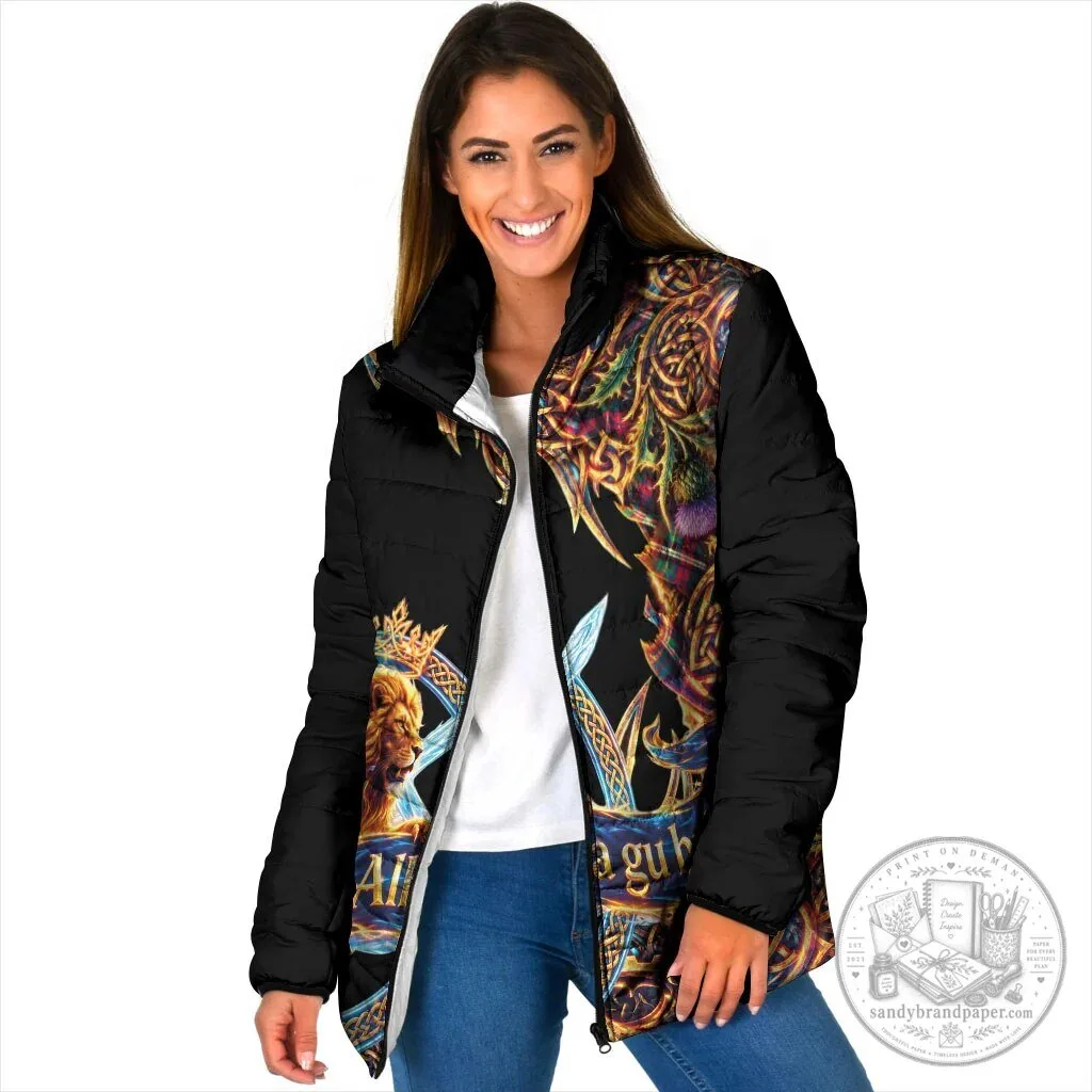 Scotland Forever Royal Lion Celtic Knot Tartan Padded Jacket 9 Scotland Forever Royal Lion Celtic Knot Tartan Padded Jacket