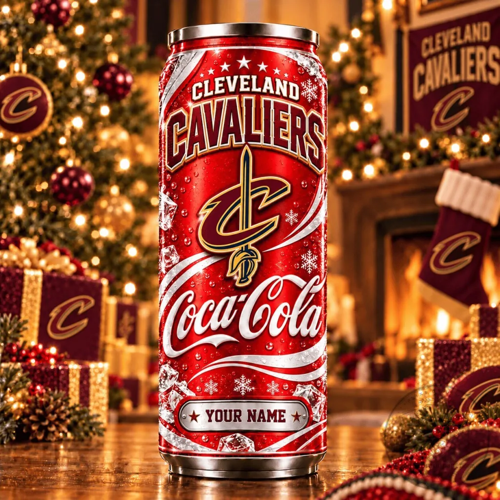 Cleveland Cavaliers Coca-Cola Christmas Can Tumbler Cleveland Cavaliers Coca-Cola Christmas Can Tumbler