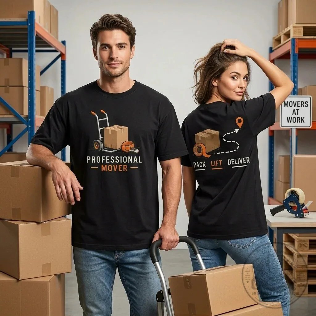 Professional Mover Pack Lift Deliver Moving Day Gift T-Shirt