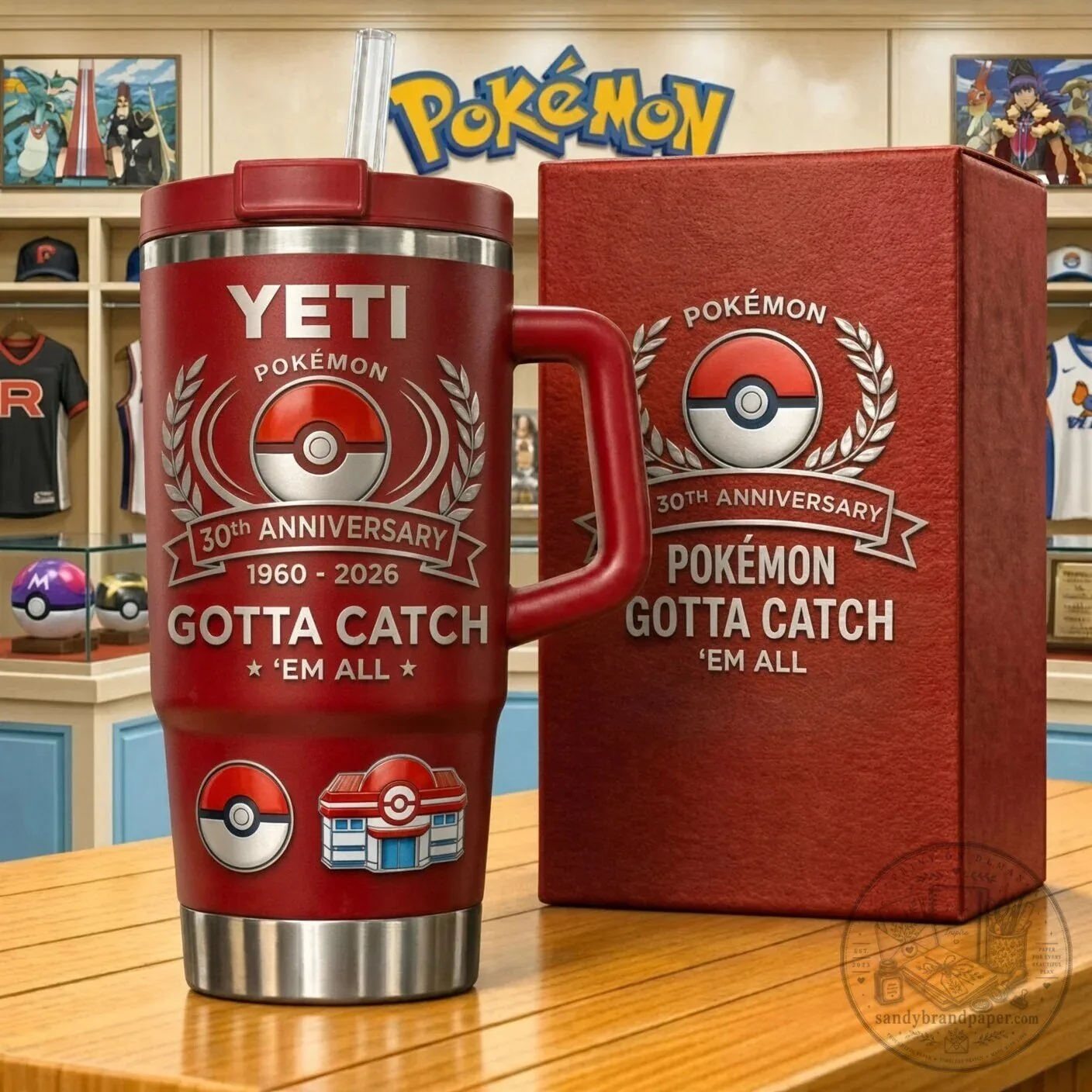 Pokemon 30th Anniversary Gotta Catch 'Em All Insulated Tumbler
