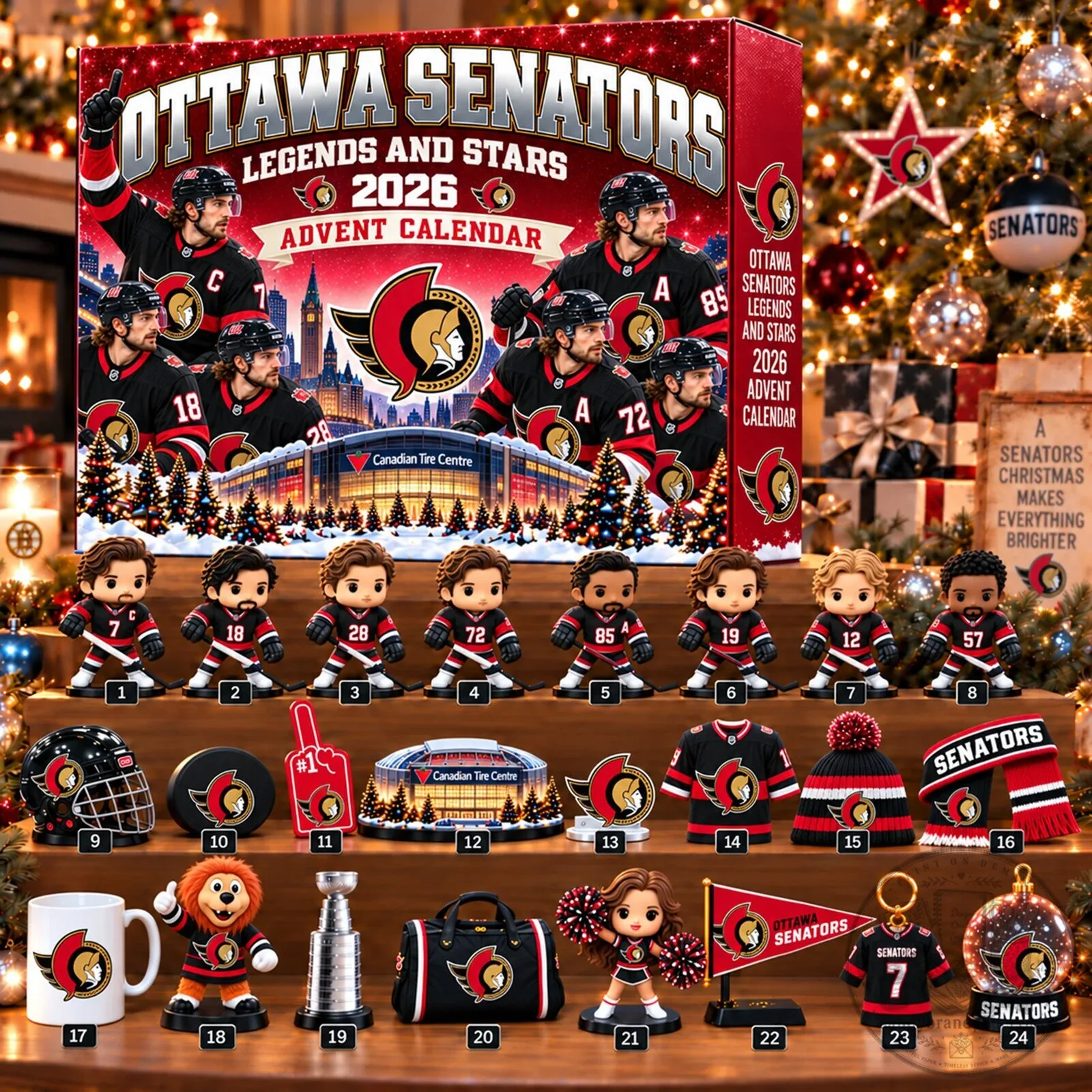 Ottawa Senators Legends and Stars 2026 Christmas Advent Calendar