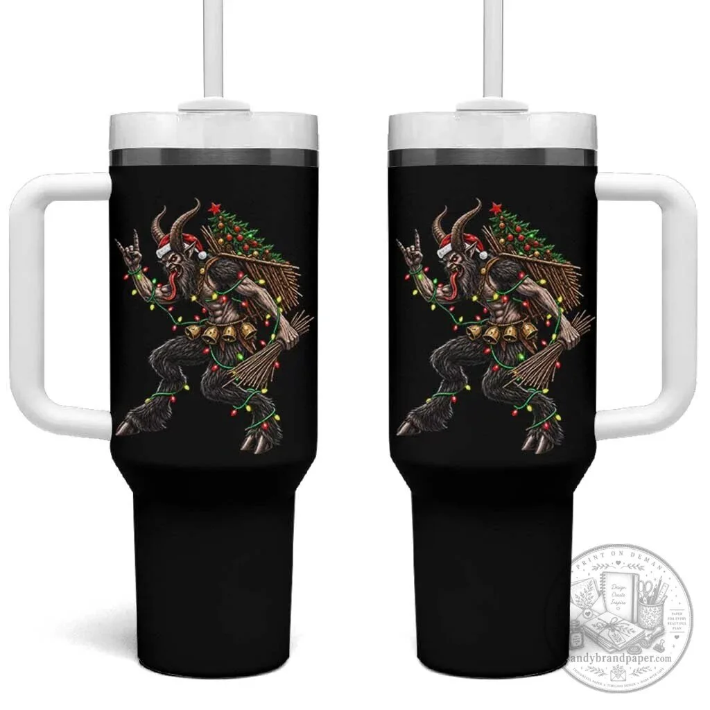 Christmas Krampus Rock On Heavy Metal Dark Fantasy Alpine Monster Tumbler With Handle 1 Christmas Krampus Rock On Heavy Metal Dark Fantasy Alpine Monster Tumbler With Handle